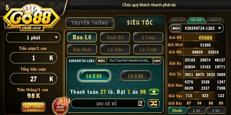 Lô đề siêu tốc Go88 tỏa sáng với chất lượng vượt trội và đẳng cấp riêng biệt