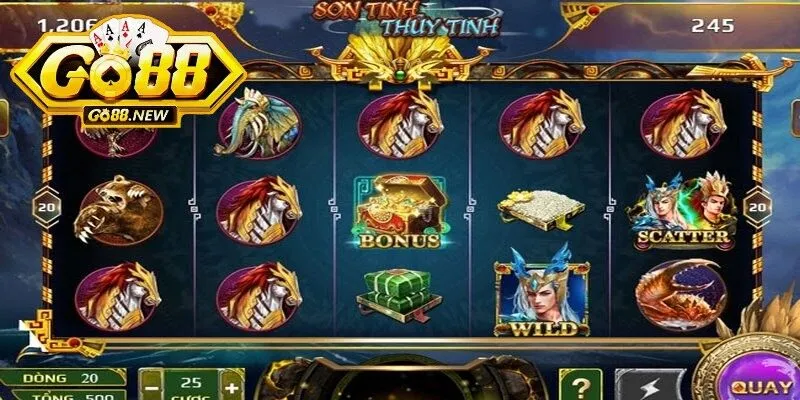 Sơn Tinh Thuỷ Tinh GO88 là siêu phẩm slots thời đại mới