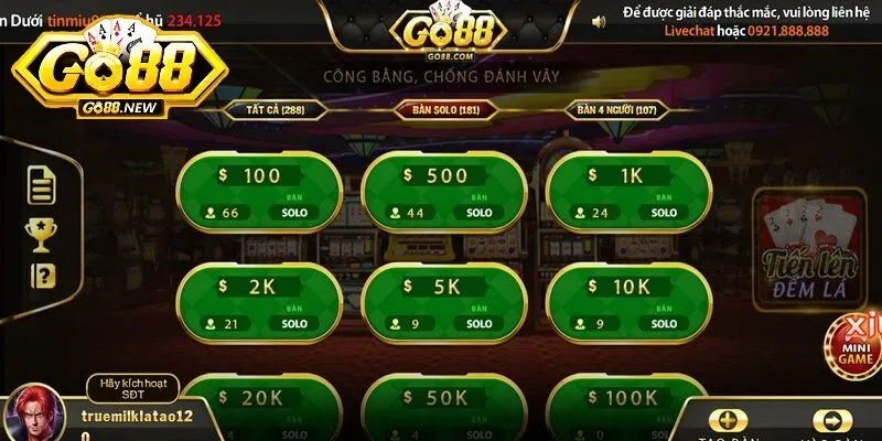 Tiến lên đếm lá mang đến cho game thủ giờ phút thư giãn kịch tính