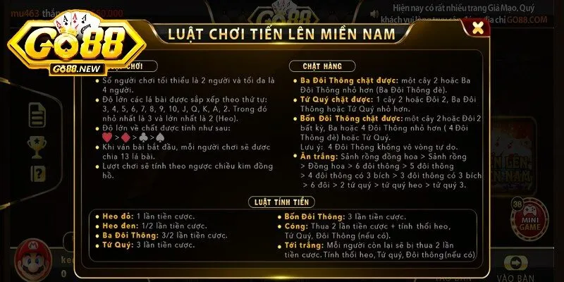 Đánh bài Tiến lên miền Nam trở nên đơn giản hơn bằng việc nắm rõ các quy tắc