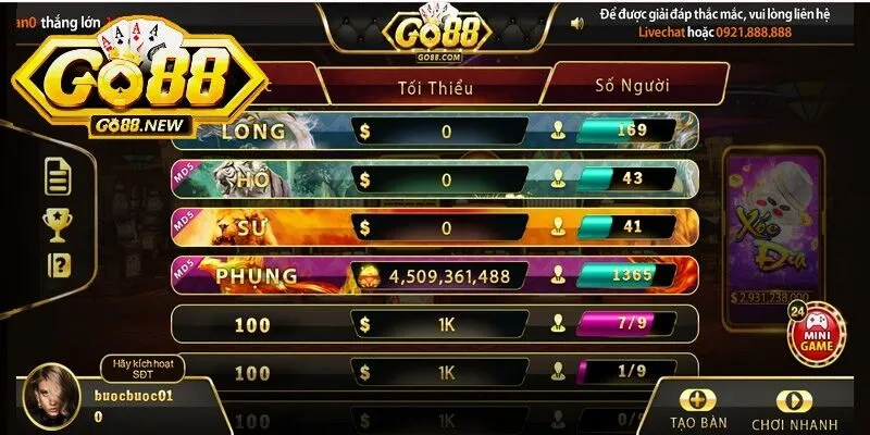 Xóc đĩa Go88 nổi bật là một sản phẩm đặc sắc tại cổng game