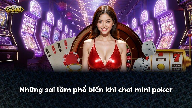 Những sai lầm phổ biến khi chơi mini poker
